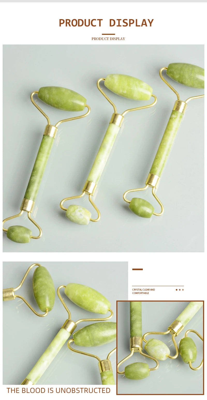 Aesthetic Jade Roller + Gua Sha Set
