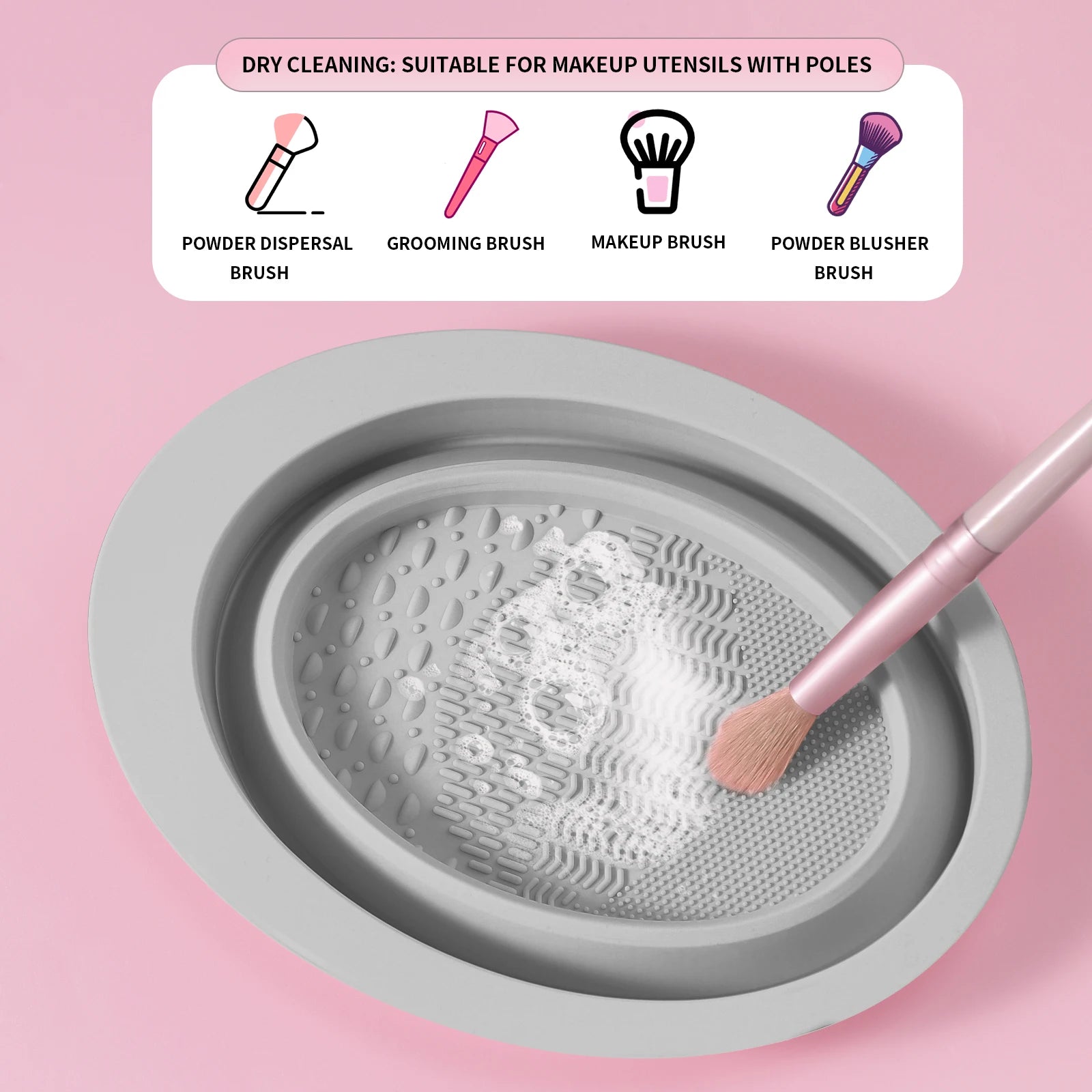 Glow Haven Portable Makeup Brush Cleaner