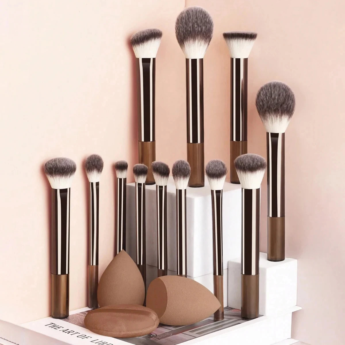 Aesthetic Makeup Brush Set (12-Piece)