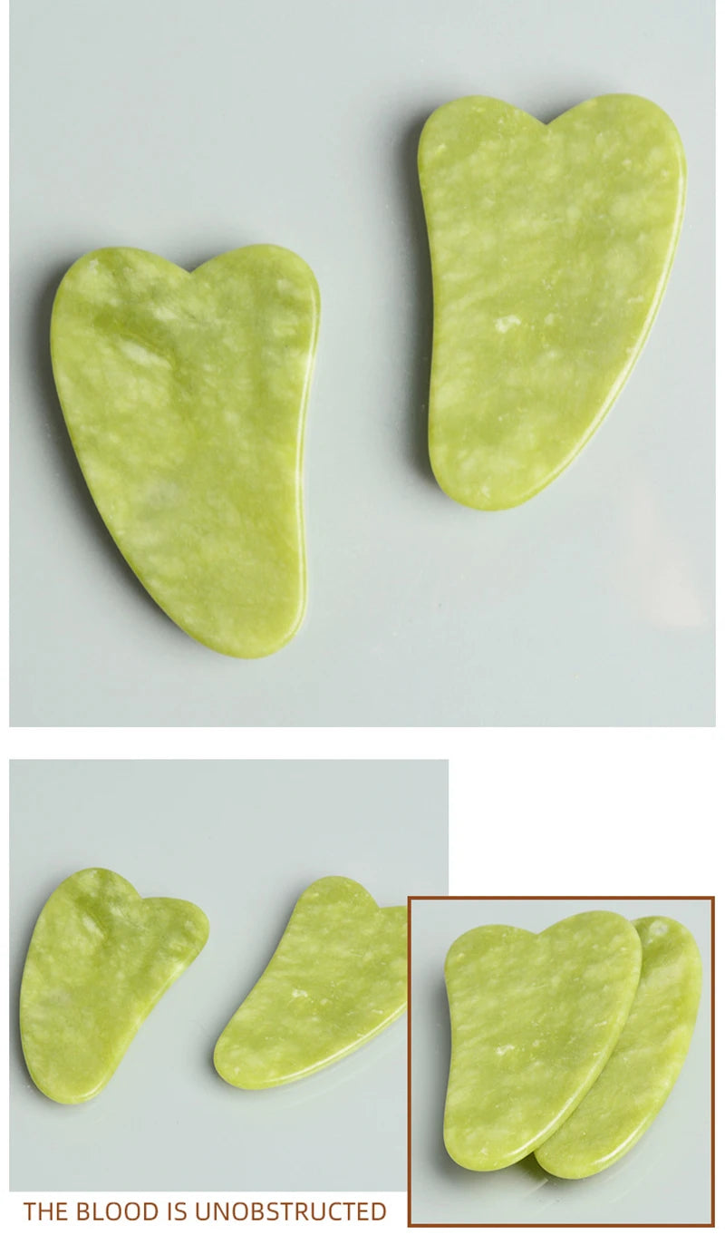 Aesthetic Jade Roller + Gua Sha Set