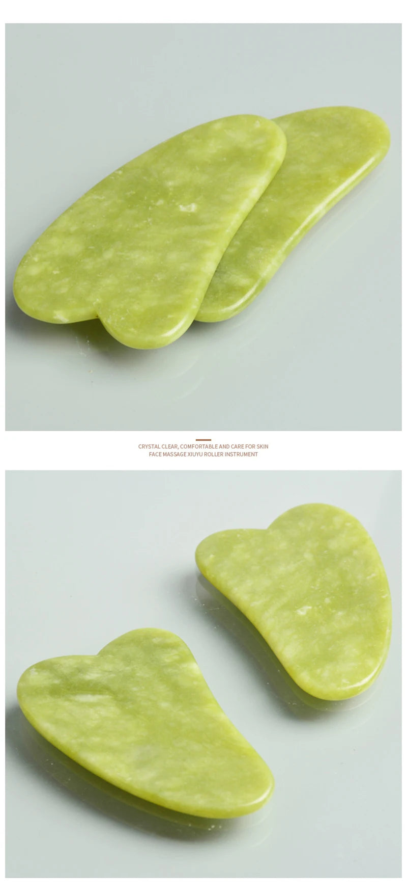 Aesthetic Jade Roller + Gua Sha Set