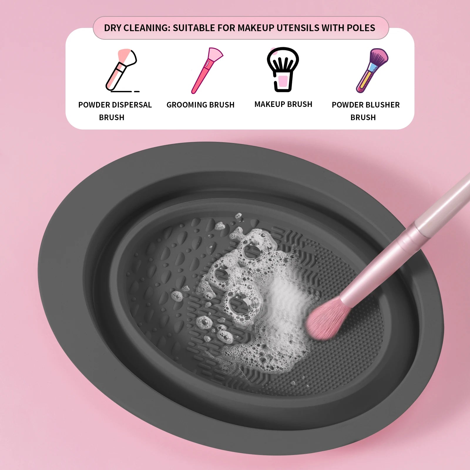 Glow Haven Portable Makeup Brush Cleaner