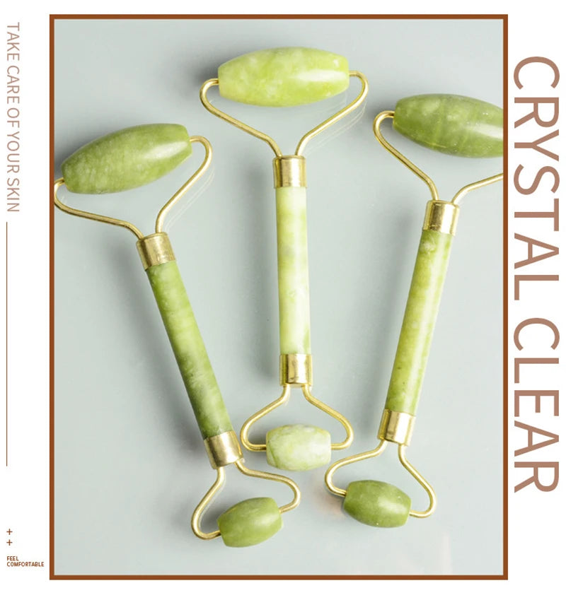 Aesthetic Jade Roller + Gua Sha Set