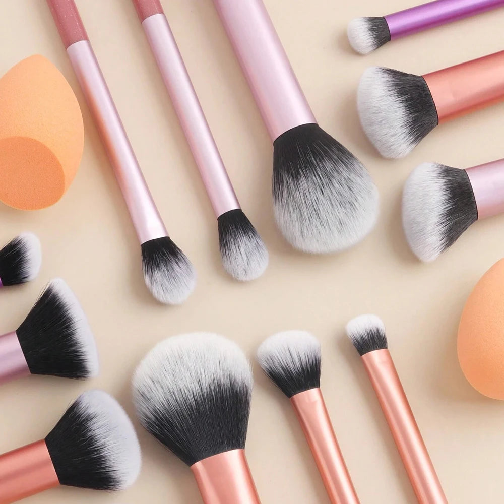 Aesthetic Makeup Brush Set (12-Piece)